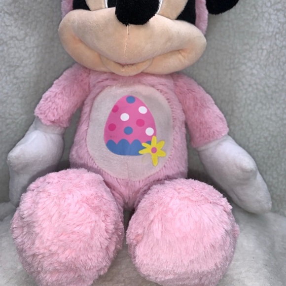 Minnie Mouse plush pink Easter bunny 20" bunny ears Disney Just Play - Picture 3 of 12